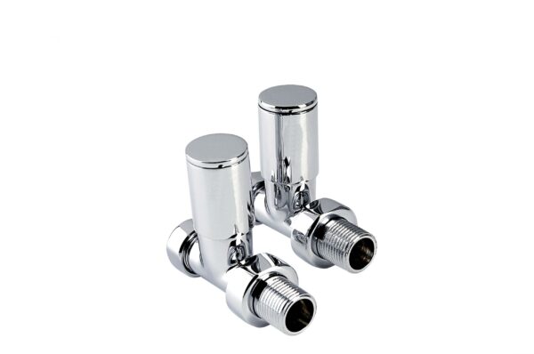 15MM STRAIGHT MODERN CHROME RADIATOR VALVE